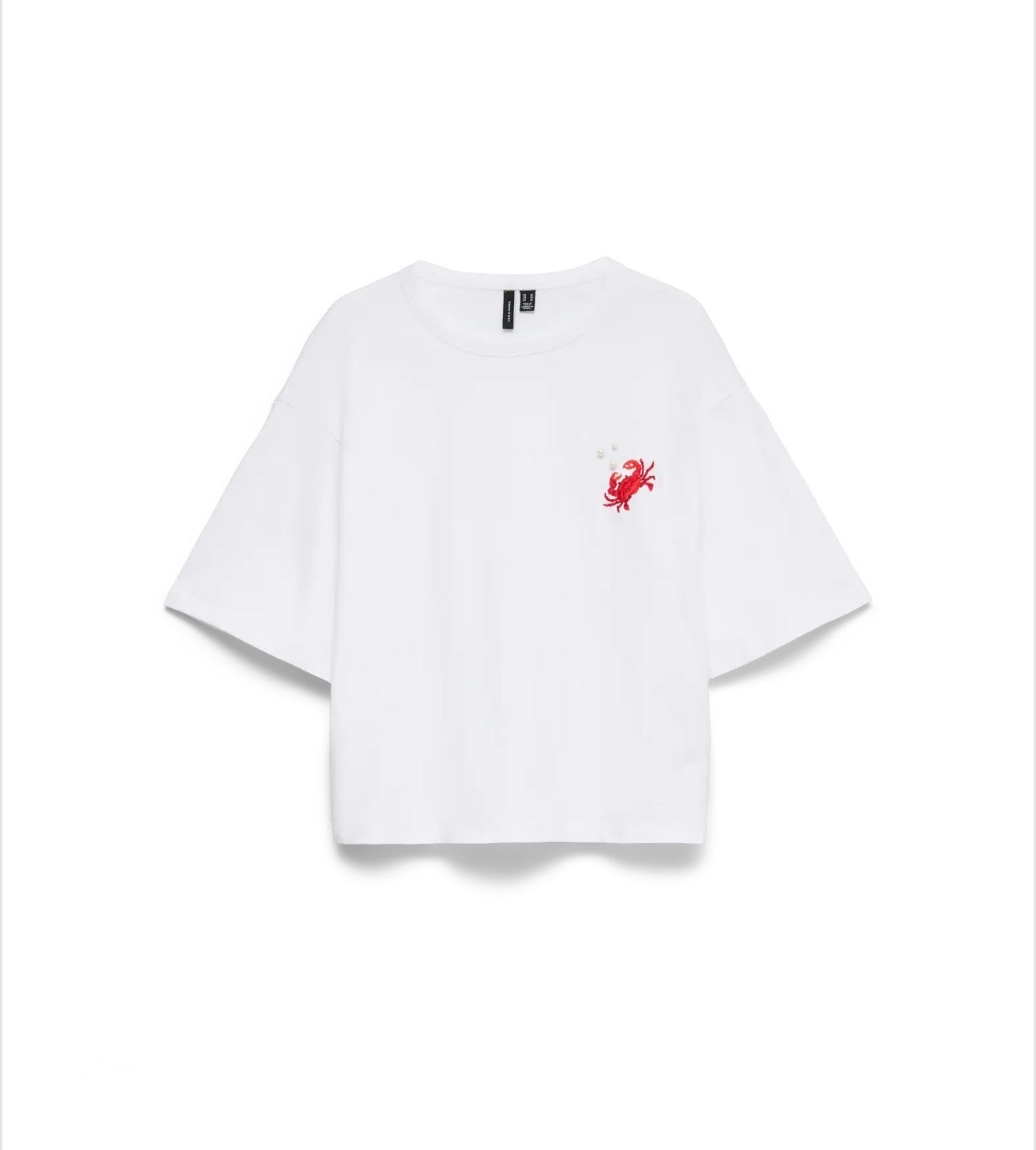 Vero Moda - AMMIE - Embroidered crab front tee