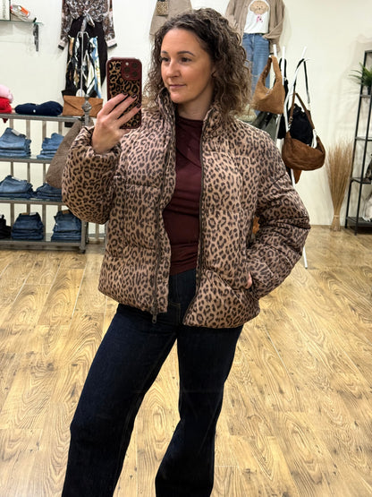 Vero Moda - PARDA - Leopard puffer coat