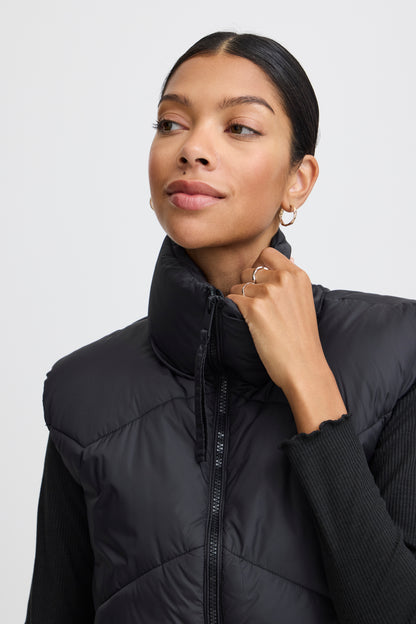 B.Young - BOMINA - Short puffa gilet - Black image 3