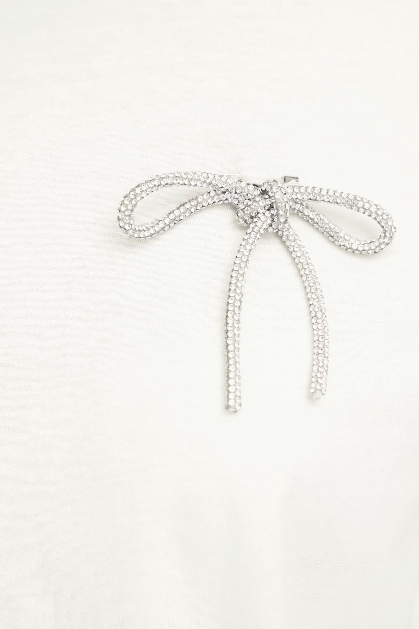 ICHI - KAMILLE - Sequin bow short sleeve T.shirt