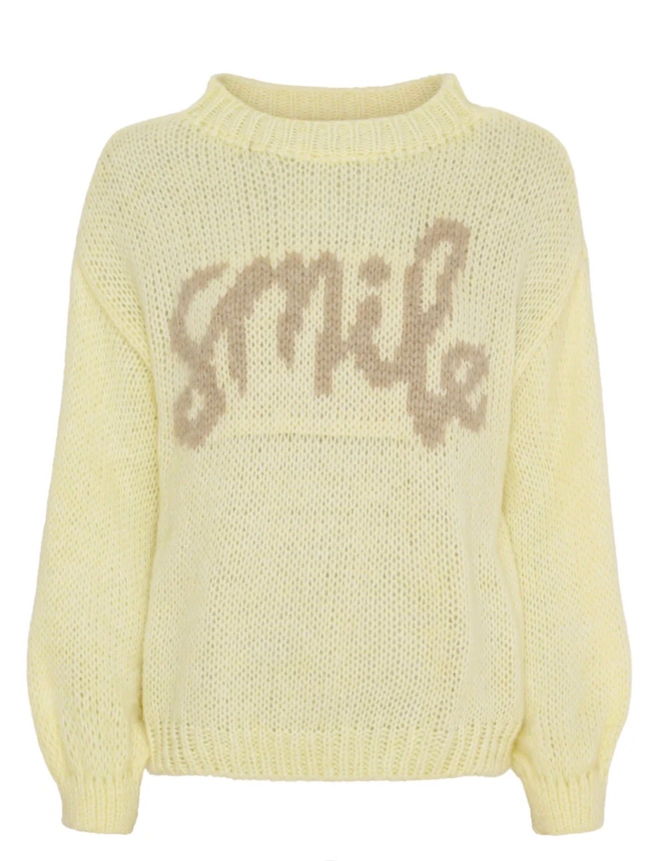 Marta - TULIP - ‘Smile’ slogan knitted jumper