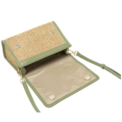 Every Other - 12110 - Flap over straw bag