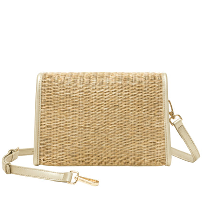 Every Other - 12110 - Flap over straw bag