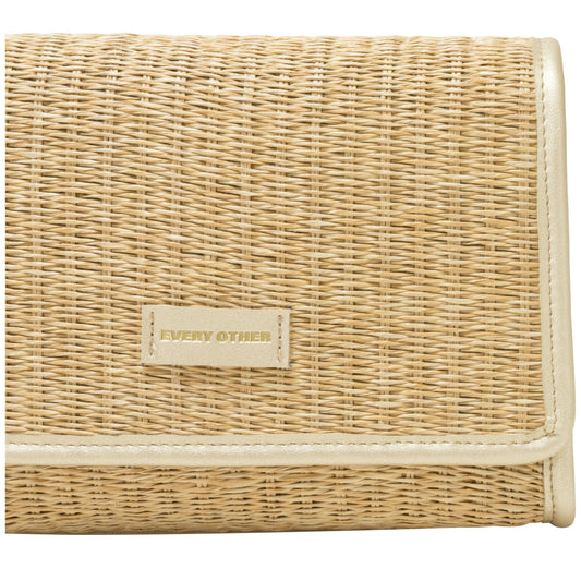 Every Other - 12110 - Flap over straw bag