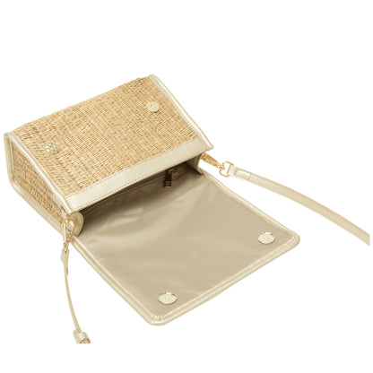 Every Other - 12110 - Flap over straw bag