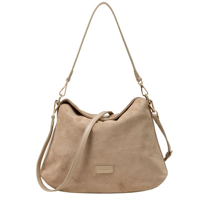 Every Other - 12115 - Faux suede soft fold over bag