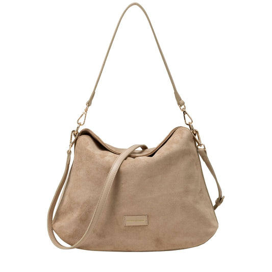 Every Other - 12115 - Faux suede soft fold over bag
