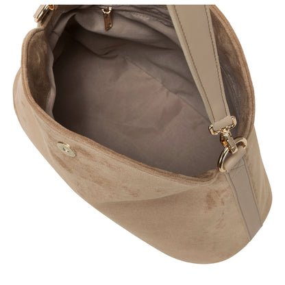 Every Other - 12115 - Faux suede soft fold over bag