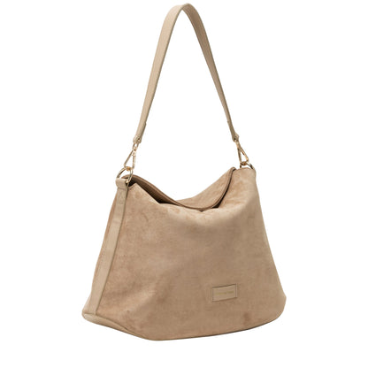 Every Other - 12115 - Faux suede soft fold over bag