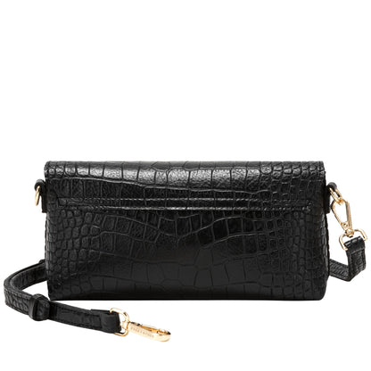 Every Other - 12121 - Flap over croc handbag