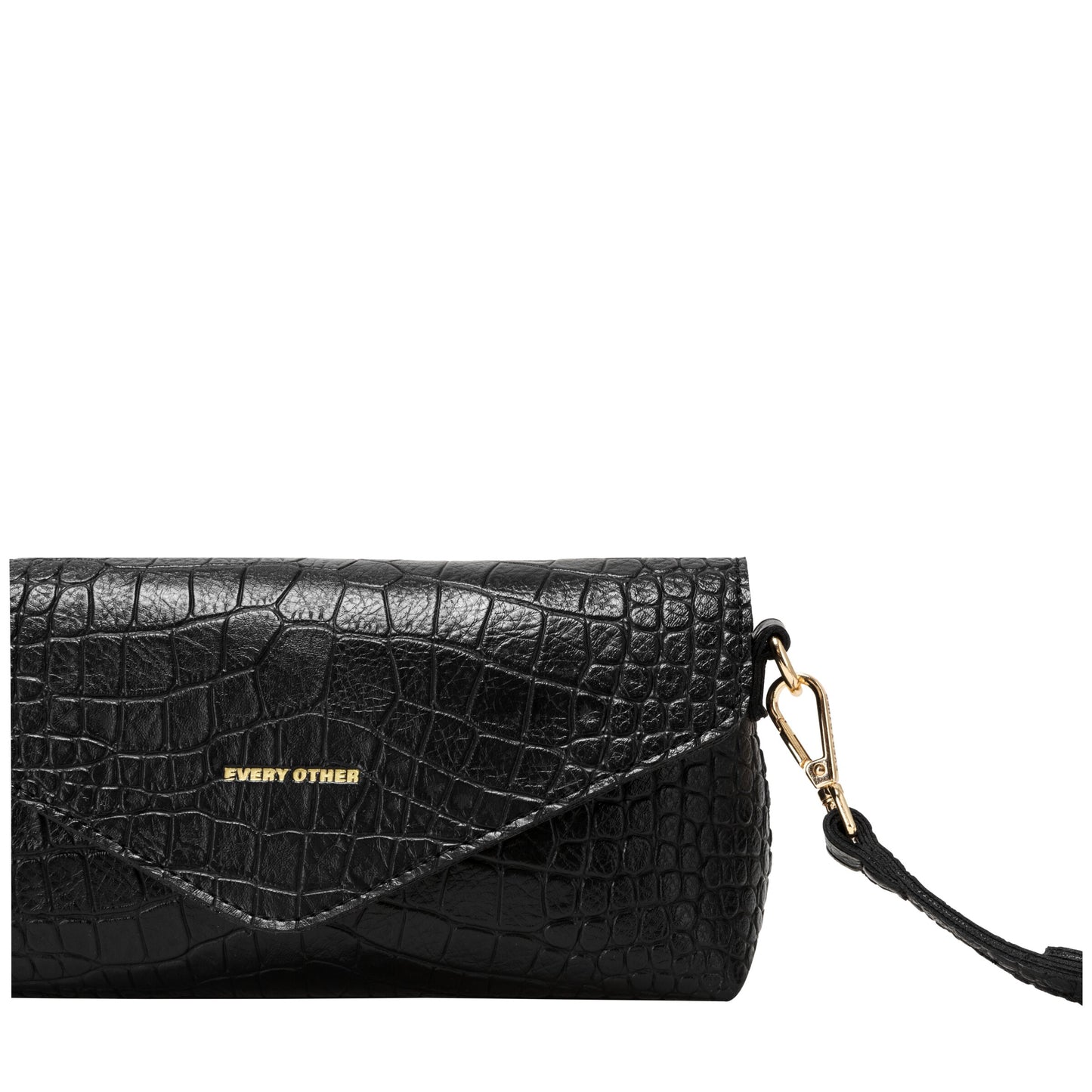 Every Other - 12121 - Flap over croc handbag