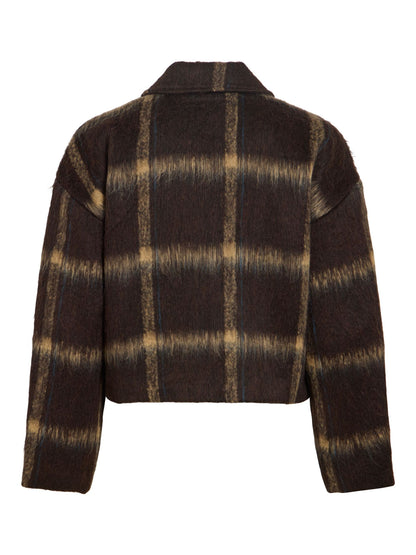 VILA -ZARAH - Checked brushed  jacket