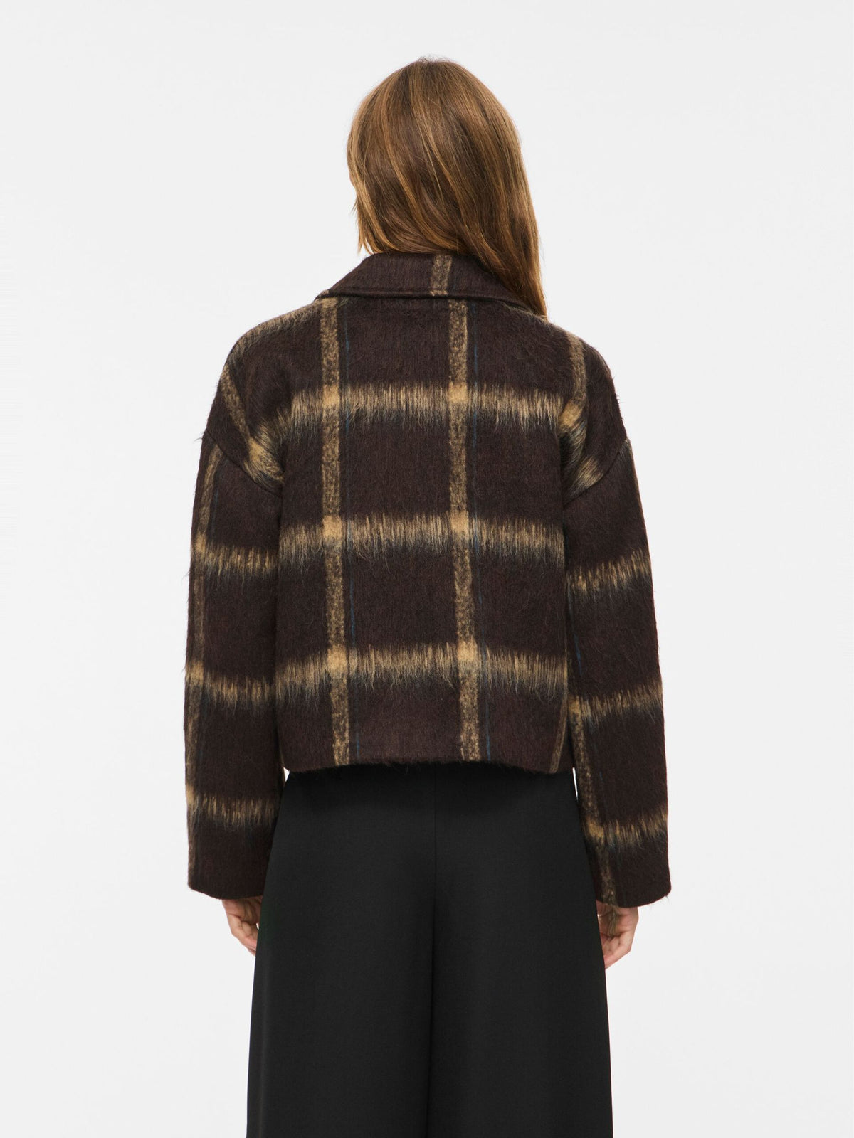 VILA -ZARAH - Checked brushed  jacket