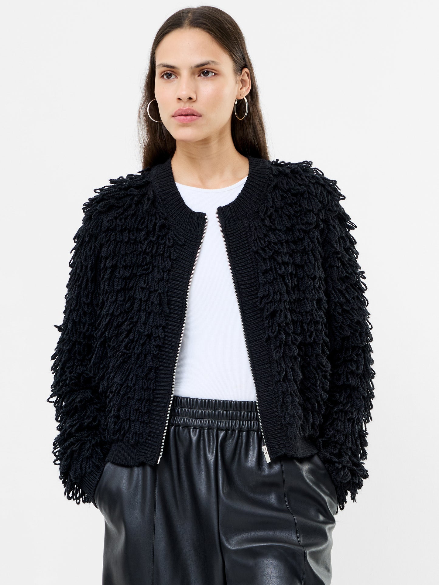 French Connection - 78ZBU - Mali Looped Fringe Knit Jacket
