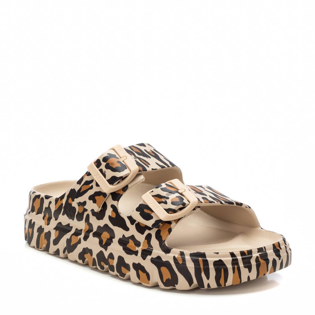 Xti - 142550 - Double strap leopard mule sandals