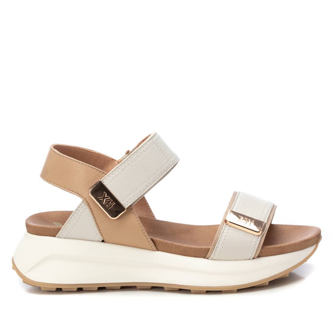 Xti - 143874 - Chunky dual strap low wedge sandal