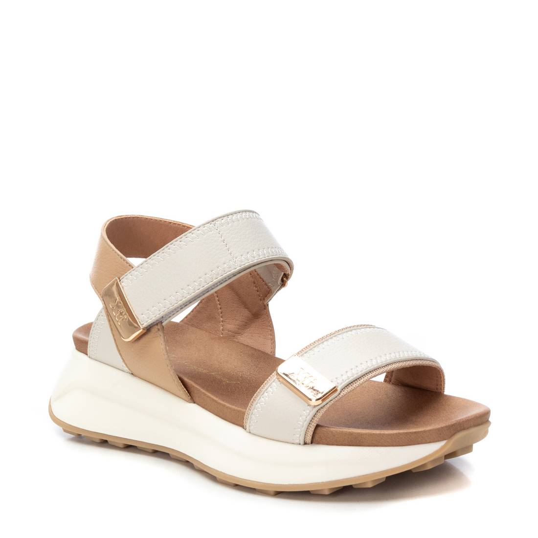 Xti - 143874 - Chunky dual strap low wedge sandal