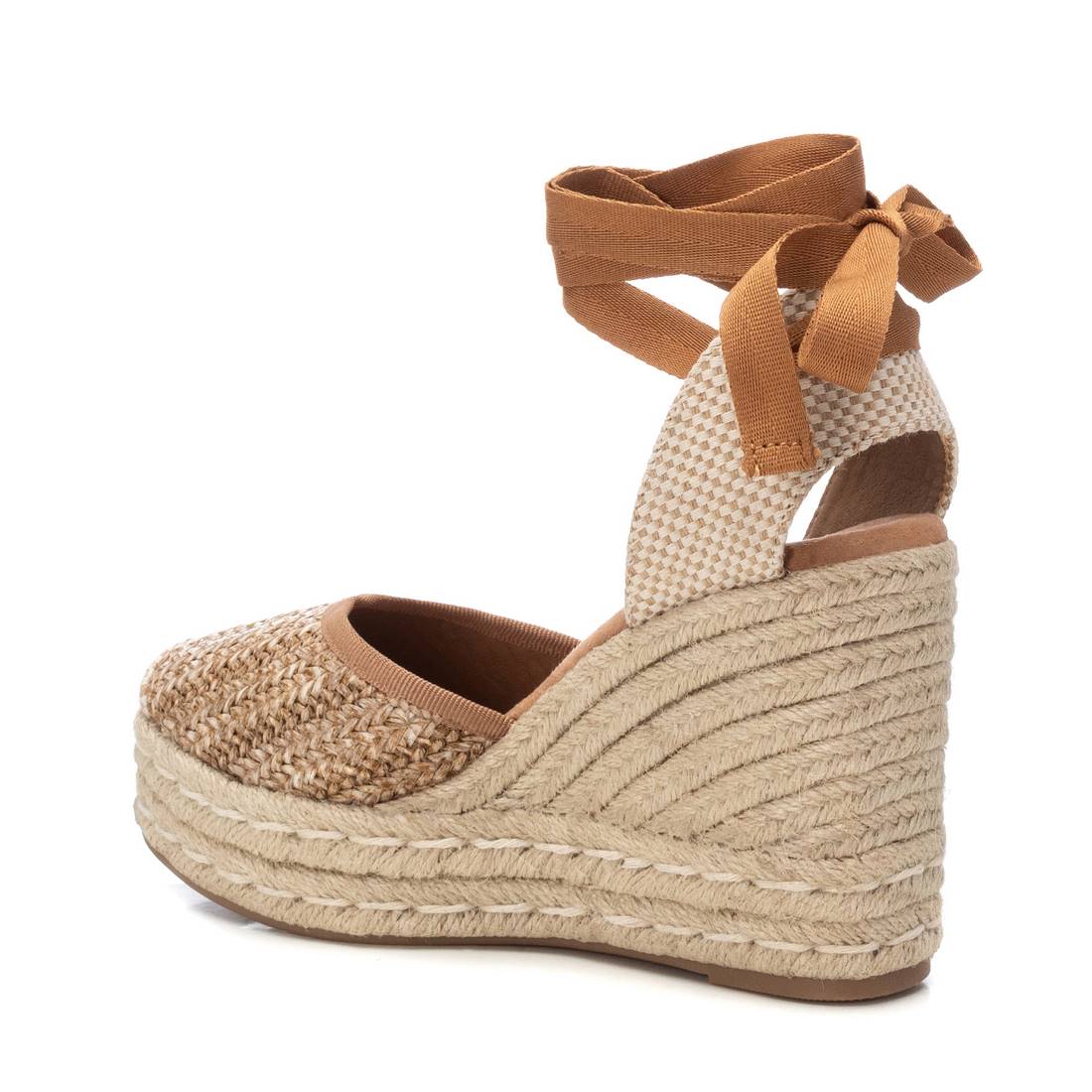 XTI - 143951 - Tie ankle hessian wedge