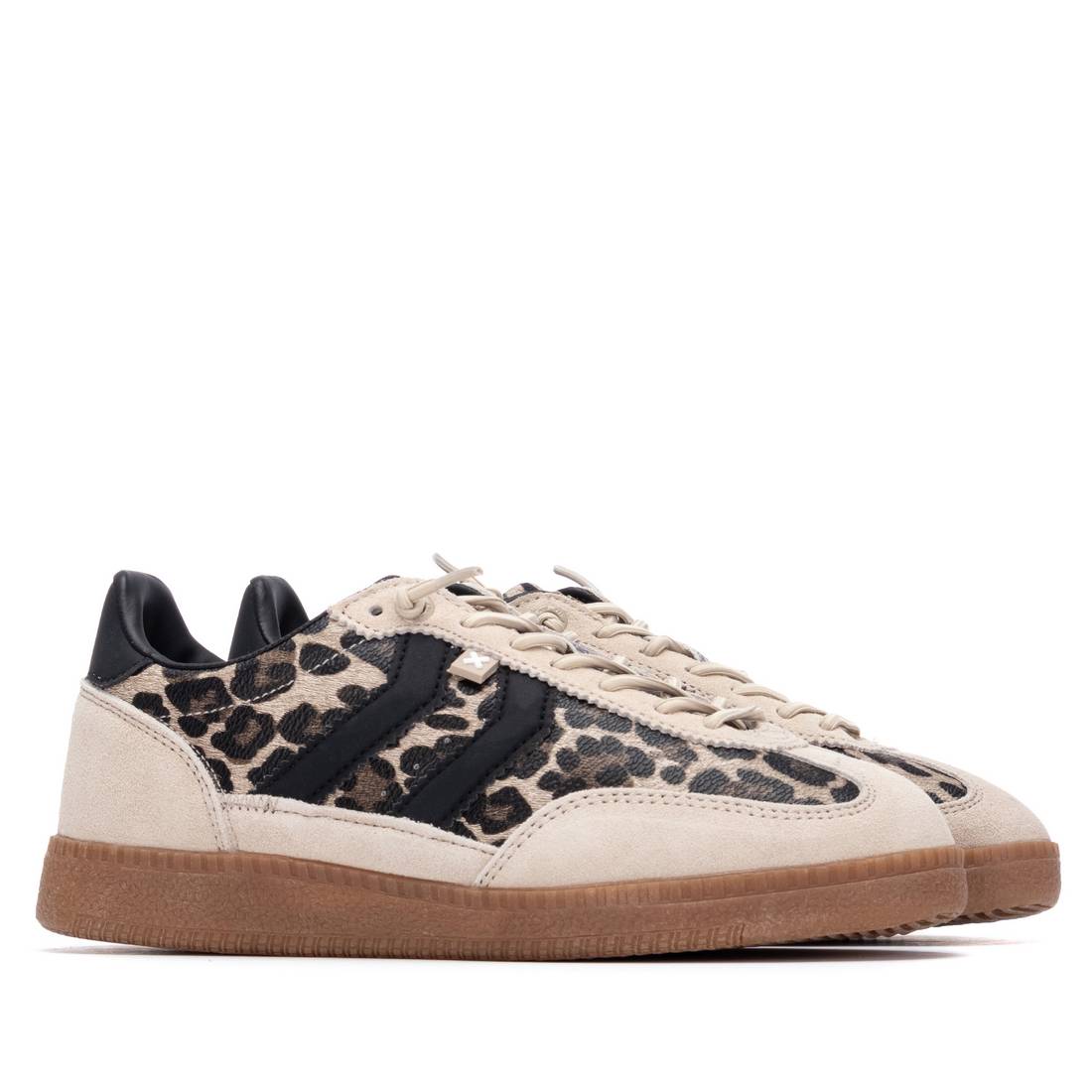 XTI Footwear - 144159 - Animal print side stripe trainer
