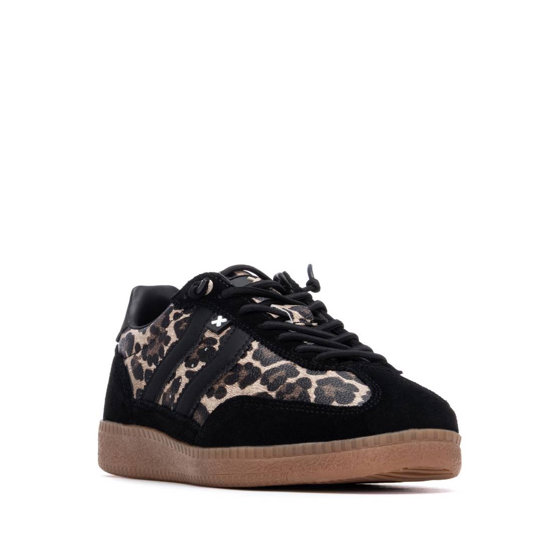 XTI Footwear - 144159 - Animal print side stripe trainer