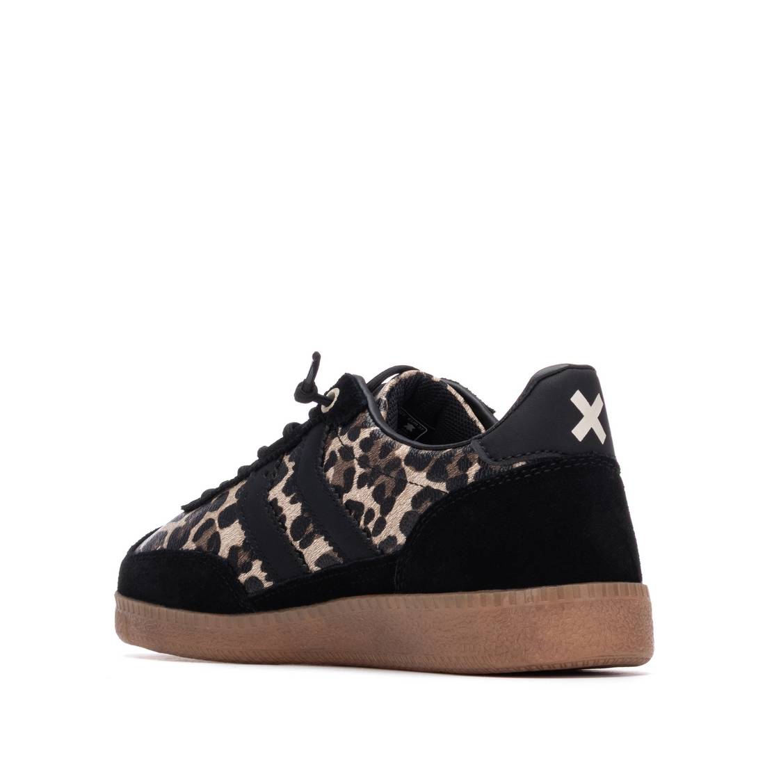 XTI Footwear - 144159 - Animal print side stripe trainer
