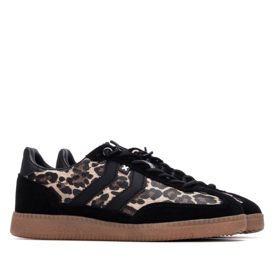 XTI Footwear - 144159 - Animal print side stripe trainer
