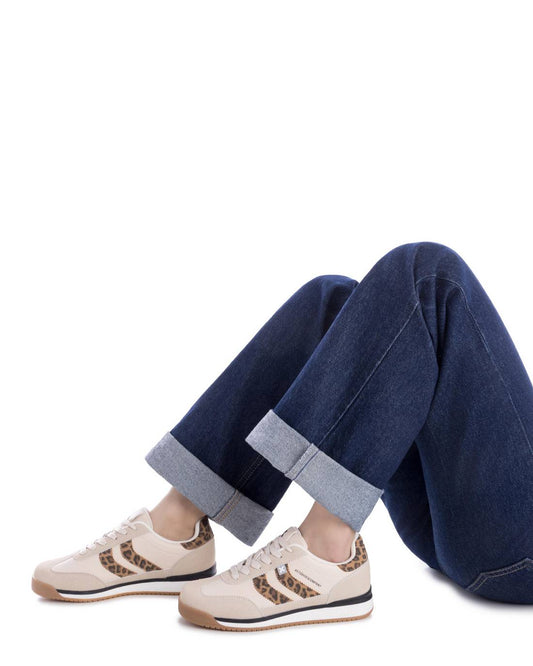XTI Footwear - 144587 - Sporty leopard stripe trainer
