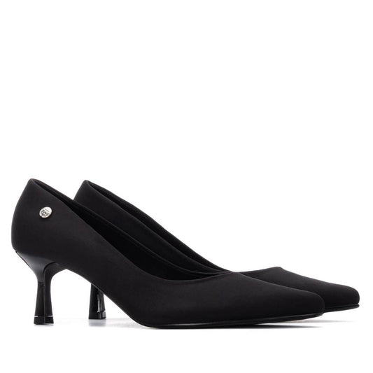 XTI Footwear - 144704 - Scuba fabric kitten heel court shoe
