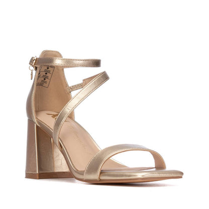 Xti - 145105 - Gold chunky heeled sandal