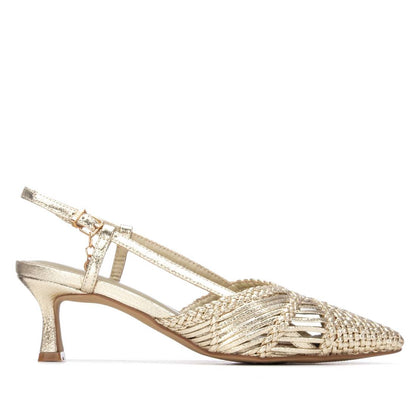 Xti - 145301 - Sling back weave detail heels