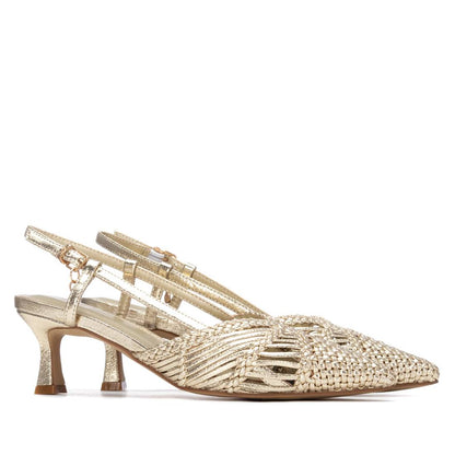 Xti - 145301 - Sling back weave detail heels