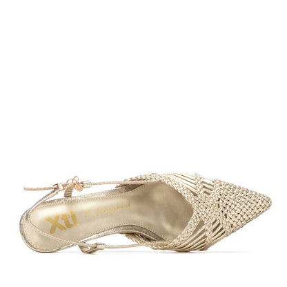 Xti - 145301 - Sling back weave detail heels