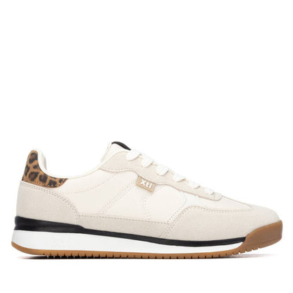 Xti - 146273 - Cream leopard back trainers