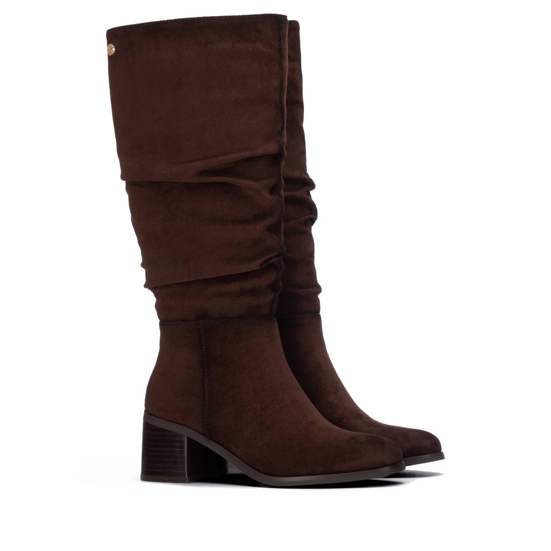 Xti -146530 - Ruched heeled knee boot