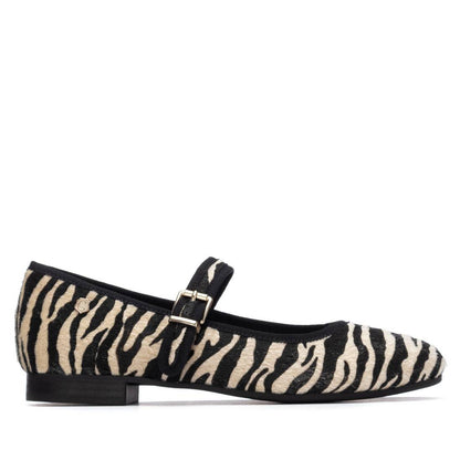 Carmela Footwear - 162561 - Zebra leather ballet flats