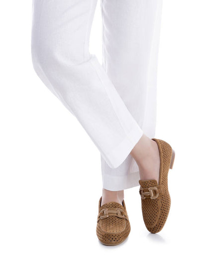 Carmela - 163137 - Suede buckle loafer