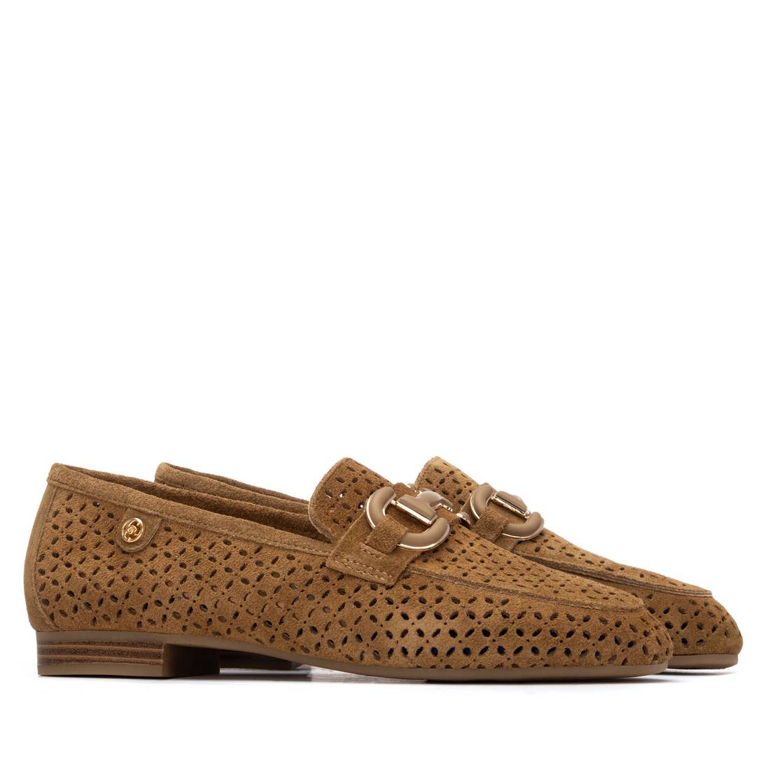 Carmela - 163137 - Suede buckle loafer