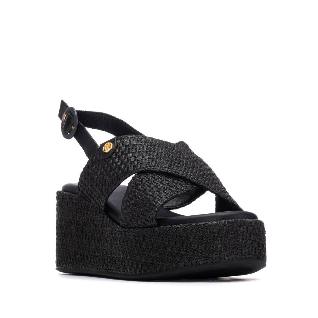 Carmela - 162324 - Cross over woven wedges