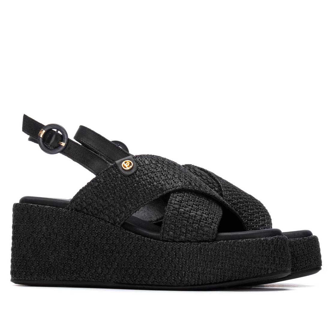 Carmela - 162324 - Cross over woven wedges