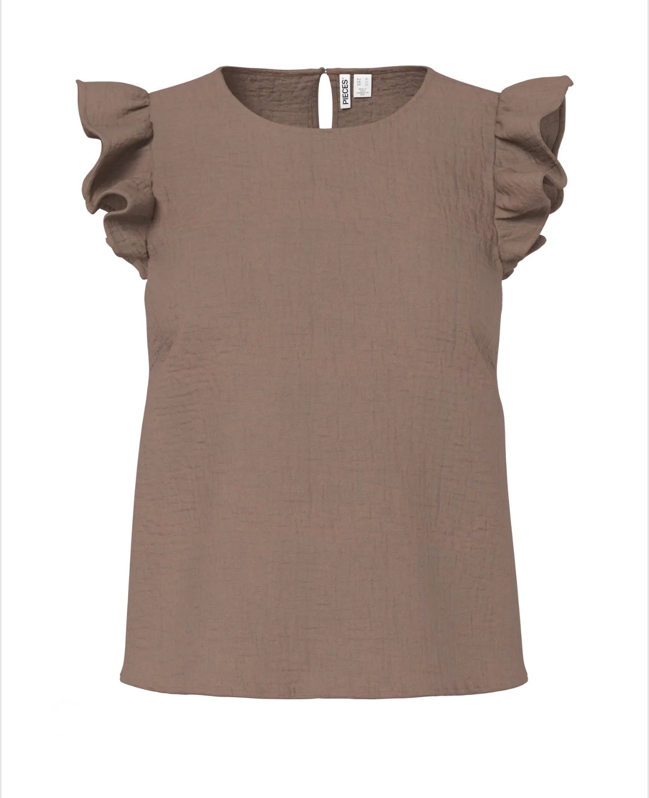 Pieces - SASTINA - Frill cap sleeve top