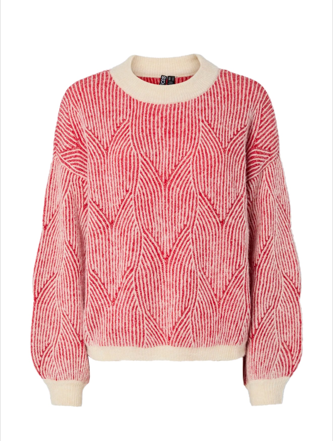 Pieces - JENNA - Geometric print knitted jumper