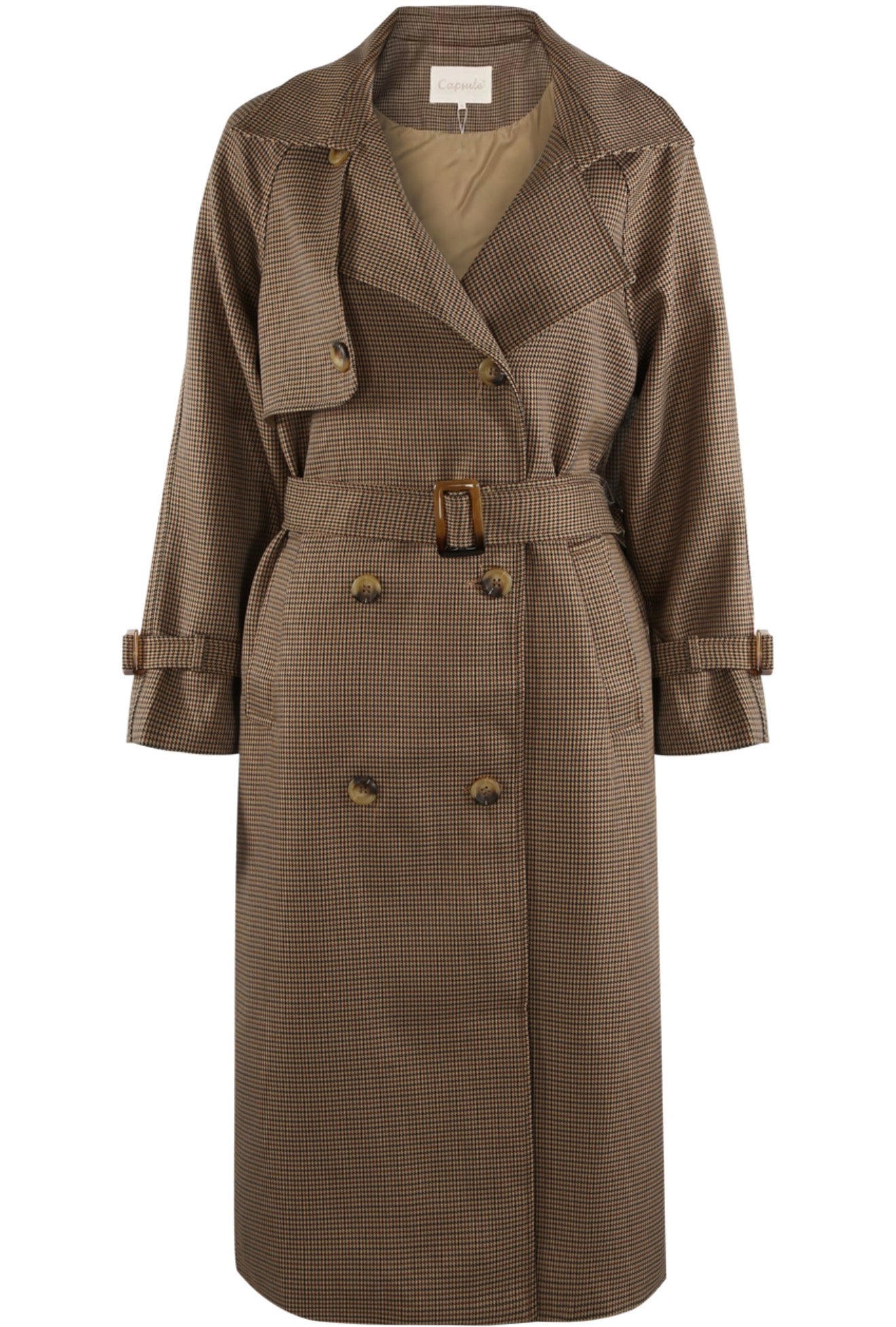 NICOLA - Checked trench coat