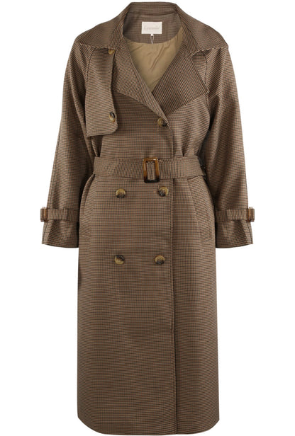 NICOLA - Checked trench coat