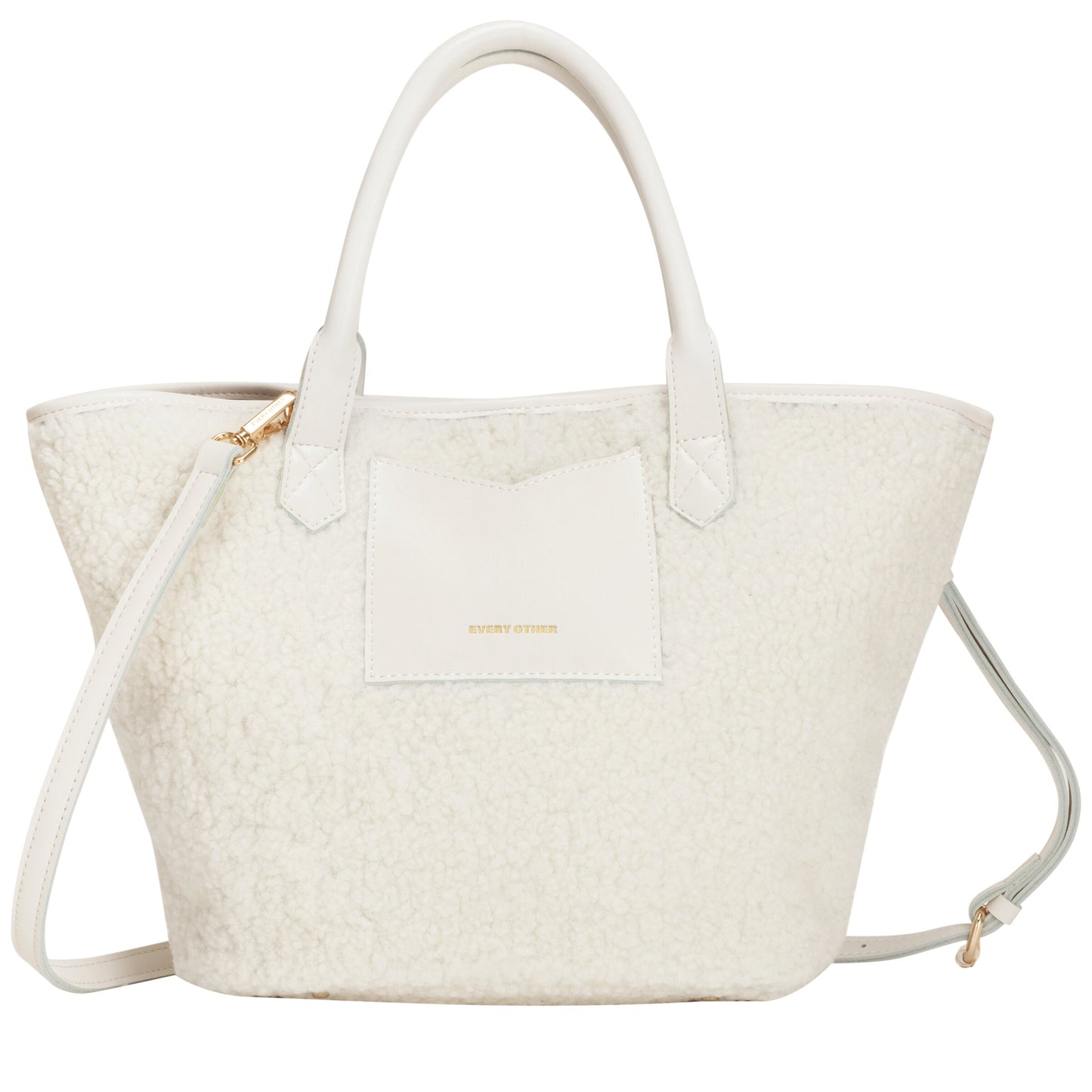 Every Other - 12036 - Large Nova Faux Shearling Tote Bag