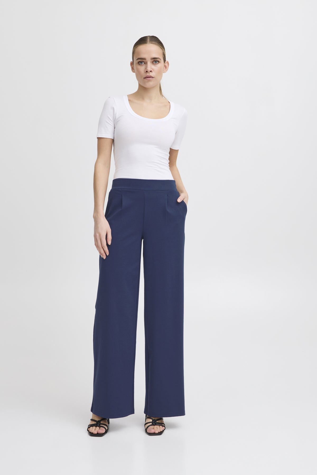 ICHI - KATE - Wide leg trousers