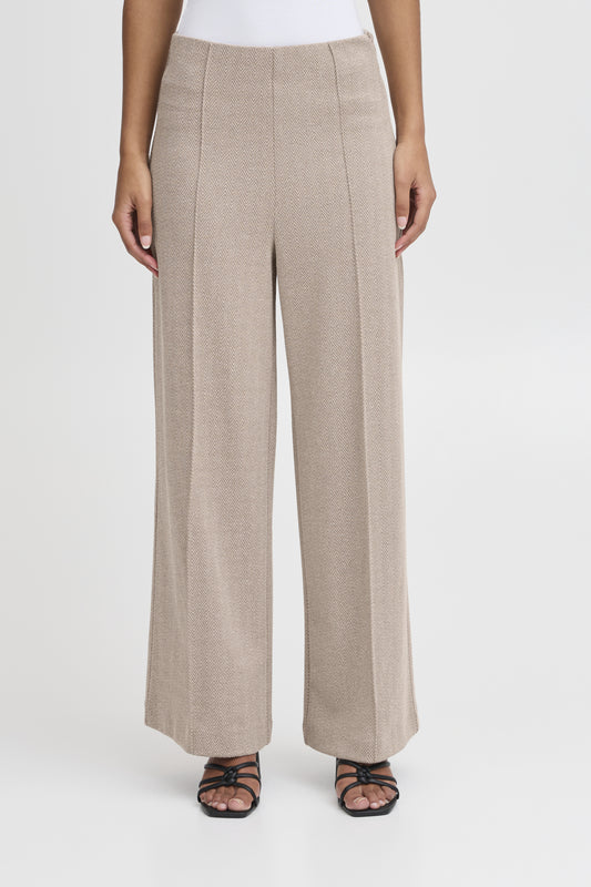 ICHI - KATE - Herringbone trousers