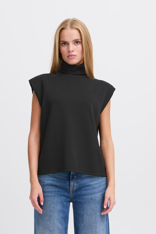 ICHI - MINLINA - Sleeveless roll neck top