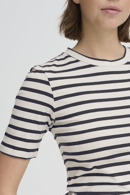ICHI - MIRA - Stripe fitted t.shirt