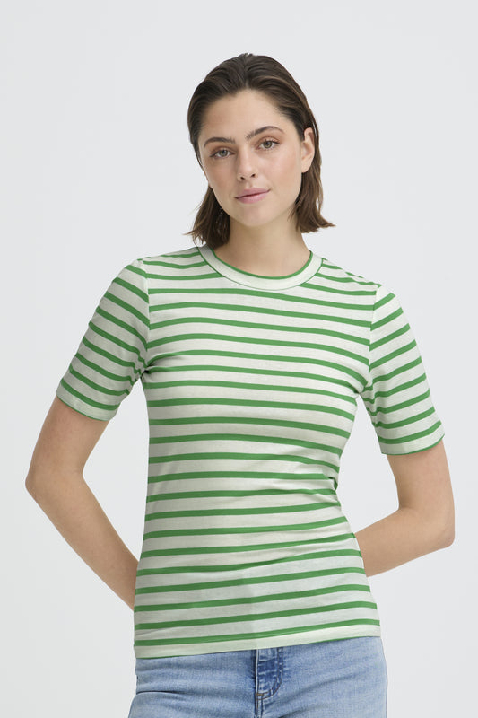 ICHI - MIRA - Stripe fitted t.shirt