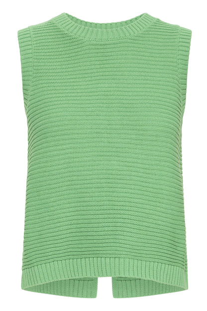 ICHI - DOTTIES - Knitted bow back sleeveless top